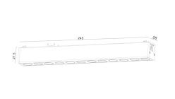 Купить Светильник на шине SWG pro DL-SLIM-DRWH-12-CCT