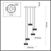 Каскадная люстра Odeon Light 5032/30L Купить Каскадная люстра Odeon Light 5032/30L