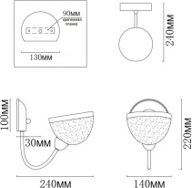 Купить Бра MyFar MR1290-1W