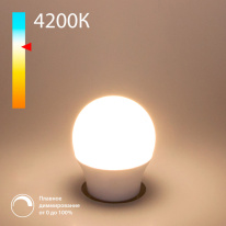 Фото Светодиодная лампа Elektrostandard Dimmable 7W 4200K E27 (G45) (BLE2776)