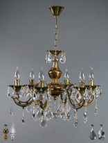 Купить Подвесная люстра AMBIENTE by BRIZZI 8818/6 PB New Leaf