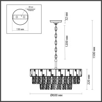 Каскадная люстра Odeon Light 5076/12 Купить Каскадная люстра Odeon Light 5076/12