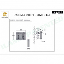 Бра iLamp W9503-2 NIC Купить Бра iLamp W9503-2 NIC