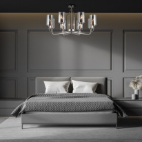 Цена на Люстра на штанге Eurosvet 60138/8 сатин-никель