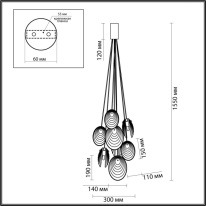 Подвесная люстра Odeon Light 5038/8 Купить Подвесная люстра Odeon Light 5038/8