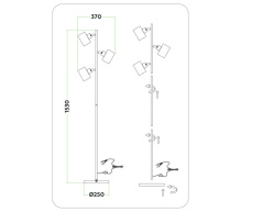 Купить с доставкой по Москве и России Торшер Ambrella Light TR8155