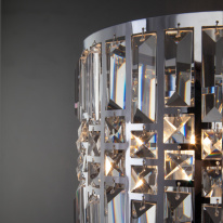 Купить Бра Eurosvet 10116/2 хром/прозрачный хрусталь Strotskis