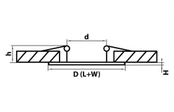 Купить Встраиваемый светильник Lightstar 010037