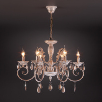 Цена на Подвесная люстра Eurosvet 10009/6 золото с белым