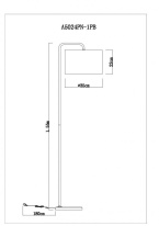 Торшер ARTE Lamp A5024PN-1PB Торшер ARTE Lamp A5024PN-1PB в интернет магазине Гет Лайт