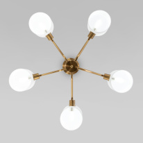 Цена на Люстра на штанге Eurosvet 60157/5 латунь