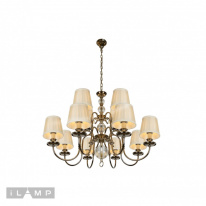 Подвесная люстра iLamp P2510-8+4 nic в интернет магазине Гет Лайт