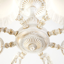 Купить Люстра на штанге Eurosvet 60107/8 белый с золотом