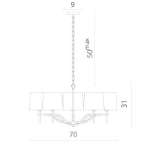 Цена на Подвесная люстра Divinare 1341/02 LM-5