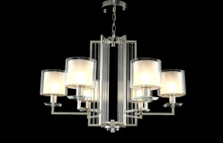 Подвесная люстра Crystal Lux NICOLAS SP-PL6 NICKEL/WHITE Купить с доставкой по Москве и России Подвесная люстра Crystal Lux NICOLAS SP-PL6 NICKEL/WHITE