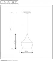 Купить Подвесной светильник LUCIDE 76362/01/76
