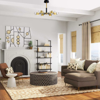 Цена на Люстра на штанге Eurosvet 90244/8 черный/золото