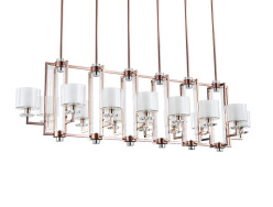 Фото Люстра на штанге Newport 4408+6/S black nickel