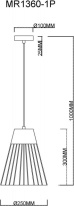 Купить Подвесной светильник MyFar MR1360-1P