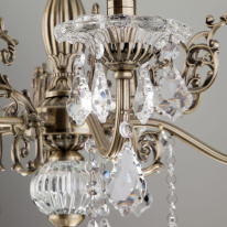 Купить Подвесная люстра Eurosvet 3281/5 античная бронза/прозрачный хрусталь Strotskis