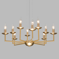 Подвесная люстра Eurosvet 60150/10 латунь в интернет магазине Гет Лайт