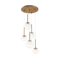 Каскадная люстра Maytoni MOD521PL-05G Фото Каскадная люстра Maytoni MOD521PL-05G