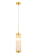 Купить Подвесной светильник Crystal Lux TADEO SP1 D100 GOLD/TRANSPARENTE