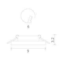 Купить Встраиваемый светильник ARTE Lamp A5223PL-1CC