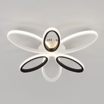 Фото Накладная люстра Eurosvet 90137/6 белый/чёрный