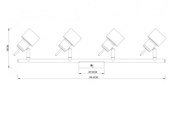 Цена на Спот ARTE Lamp A1906PL-4WH