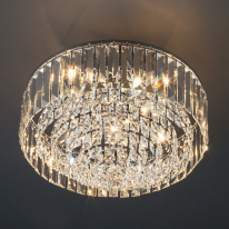 Купить Каскадная люстра Eurosvet 10121/5 хром/прозрачный хрусталь Strotskis Smart (10105/5)