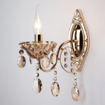 Фото Бра Eurosvet 10025/1 золото/тонированный хрусталь Strotskis