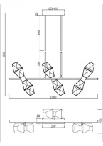 Цена на Люстра на штанге Maytoni MOD325PL-06G