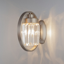 Бра Eurosvet 10128/1 сатин-никель/прозрачный хрусталь Strotskis (10095/1) в интернет магазине Гет Лайт