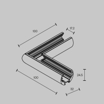 Купить с доставкой по Москве и России Коннектор Maytoni Technical TRAM034CL-R-41W