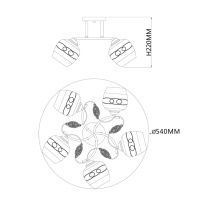 Накладная люстра Escada 1110/5PL в интернет магазине Гет Лайт